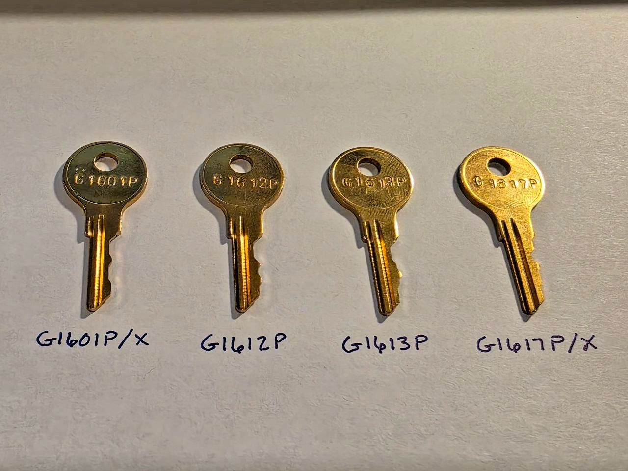 GAL Elevator 4pc Key Set for Fire Service, Independent Service + More