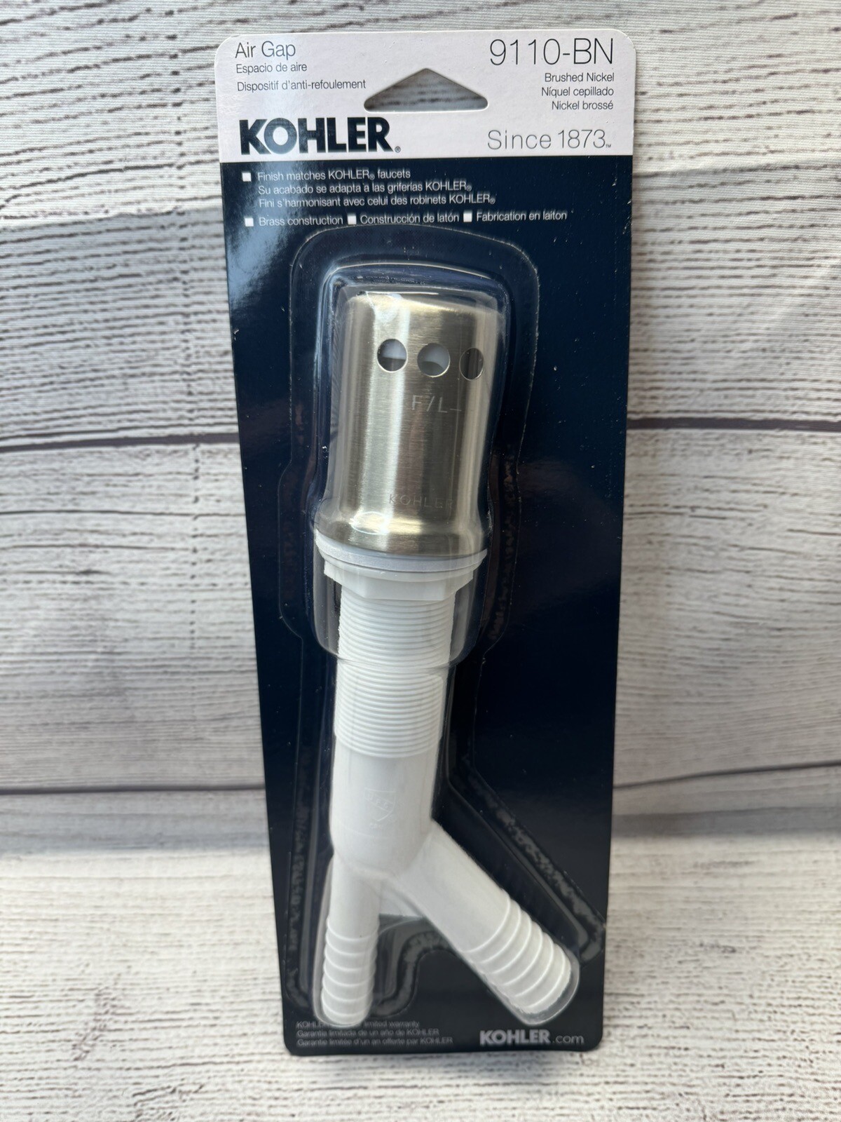 Kohler K-9110-BN Air Gap Body with Brushed Nickel