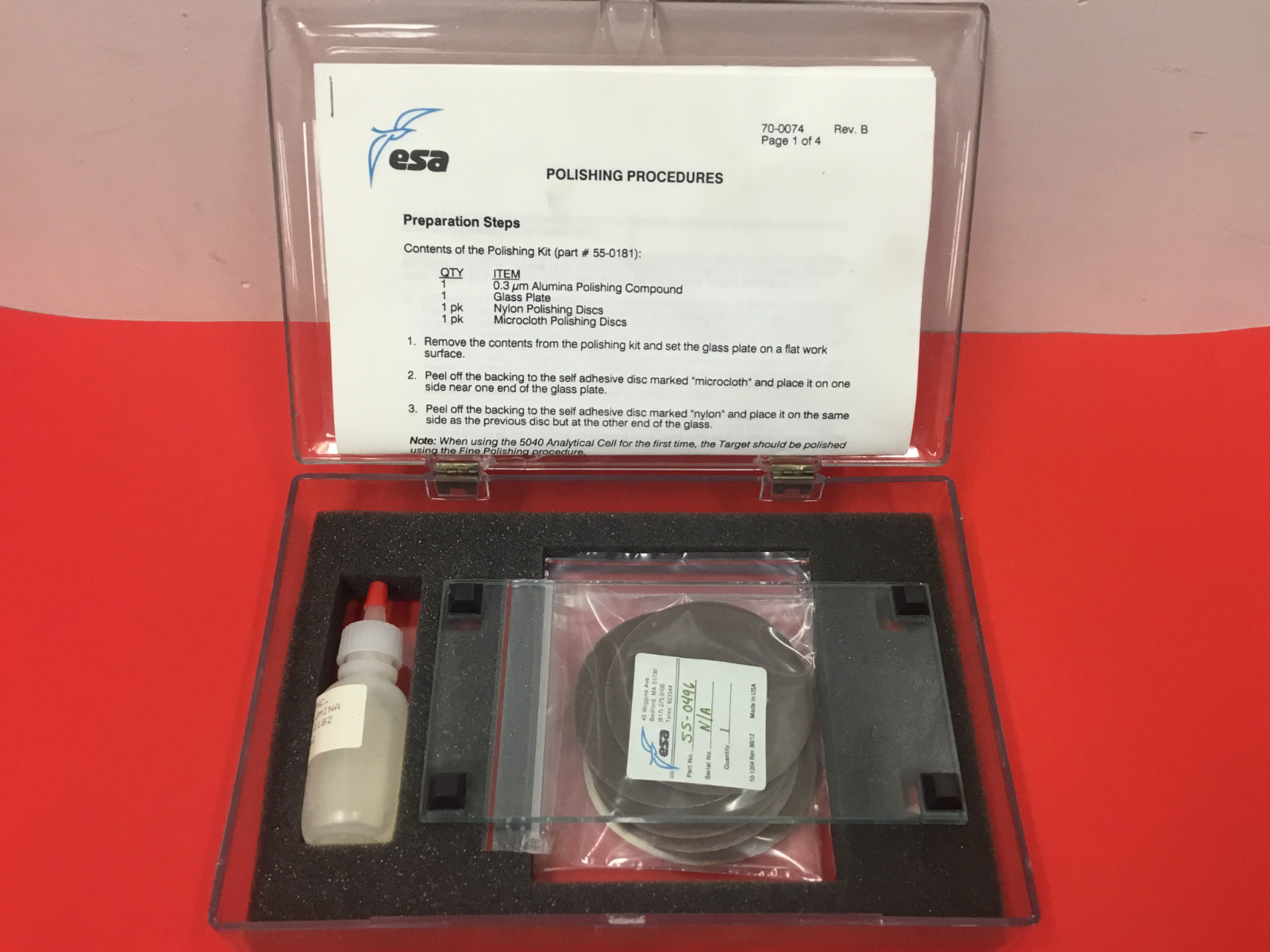 ESA - P/N: 55-0181 - Polishing Kit - NEW