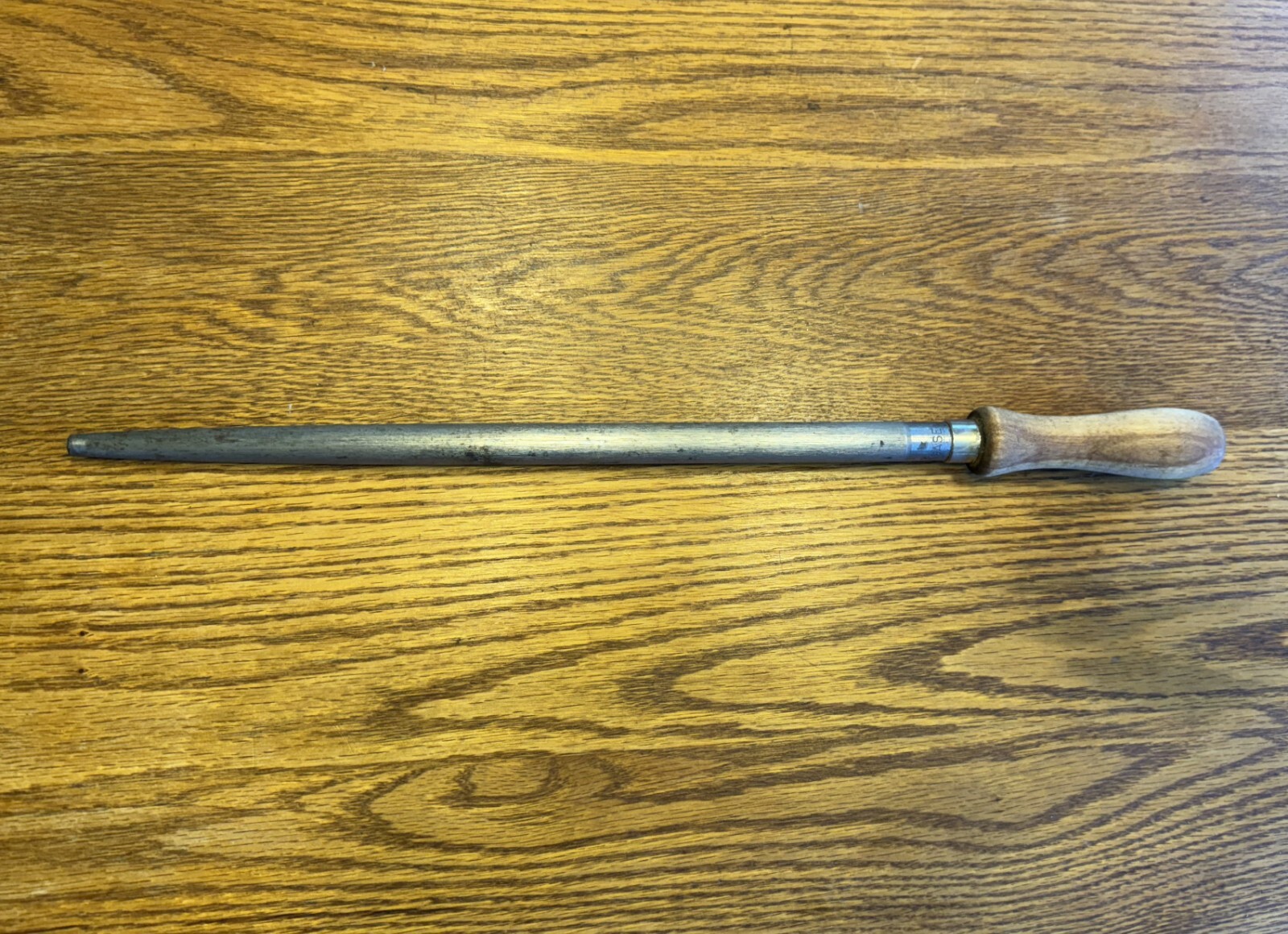 VINTAGE RARE CASE XX SHARPENING HI-CARBON STEEL 12" HONING ROD 16.25 OVERALL USA