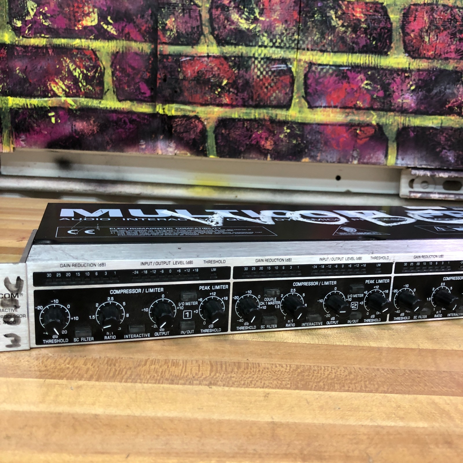 Behringer MDX4400 Multicom Pro Audio Quad Dynamics Processor Tested Works