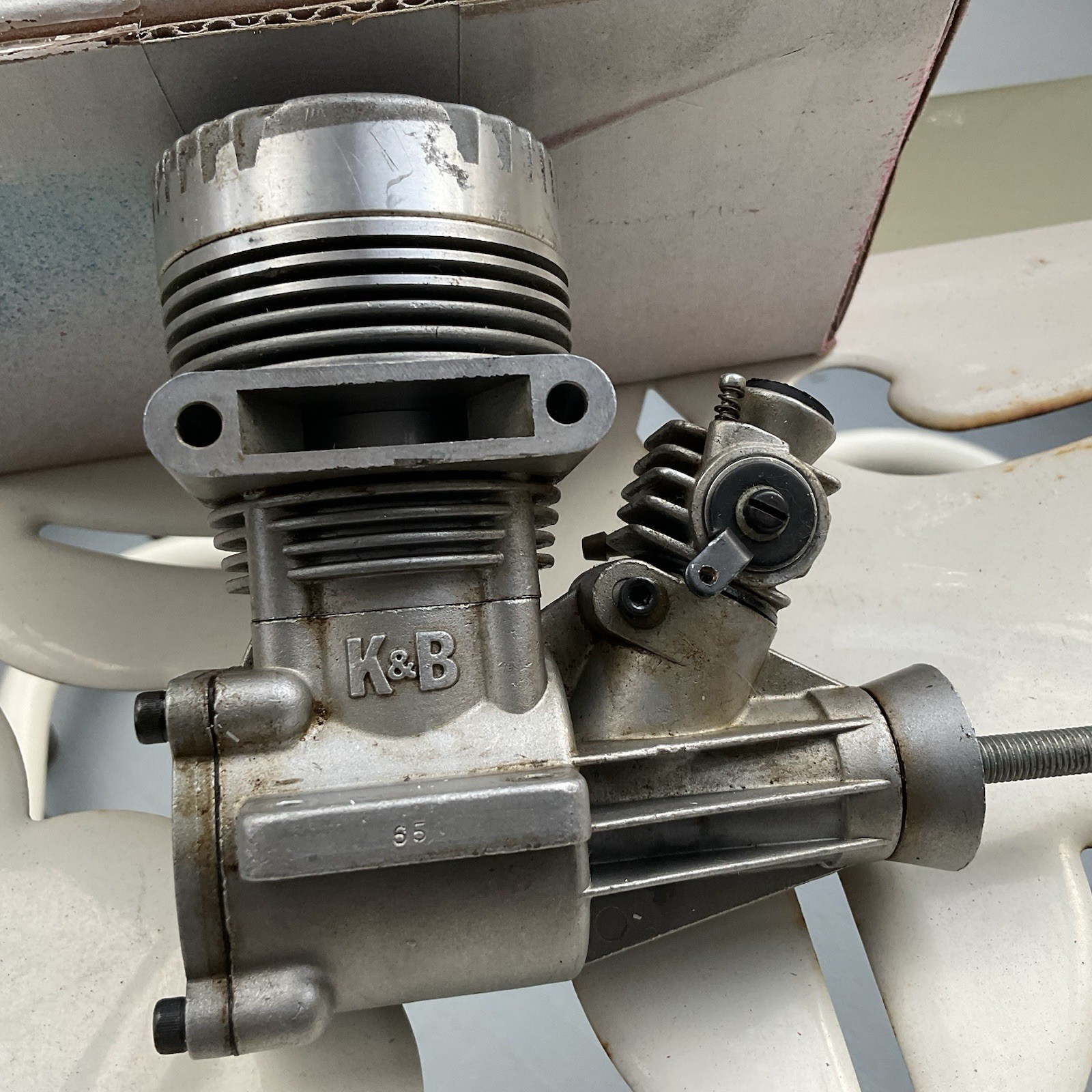 Vintage K&B Model RC Engine .65 Used With Compression