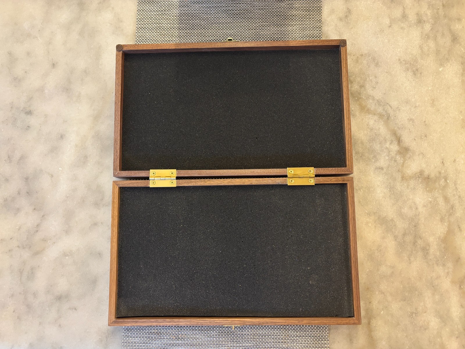 Hand Crafted light Colt Solid wood Storage boxes, gun case, display box. Walnut