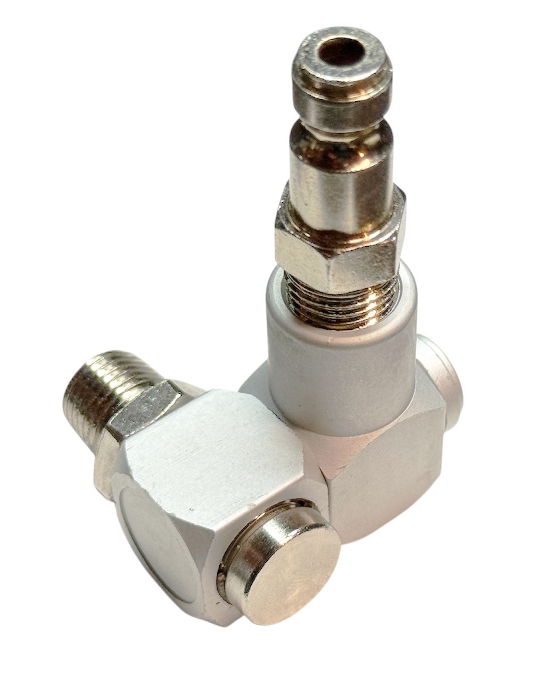 1/4" NPT 360-Degree Swivel Air Hose Connector Air Tool Adapter w/ Male Coupler