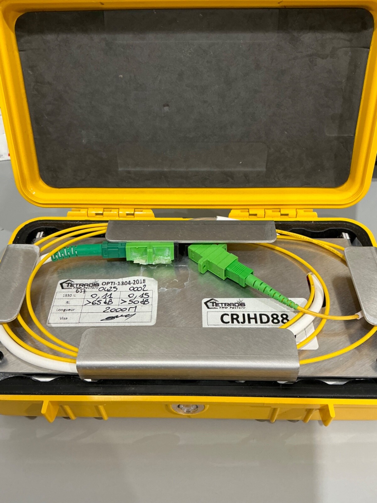 Tetradis THD factory  Fiber Opti-1304-2018 SM 1550 500M Launch Cable Box Ring