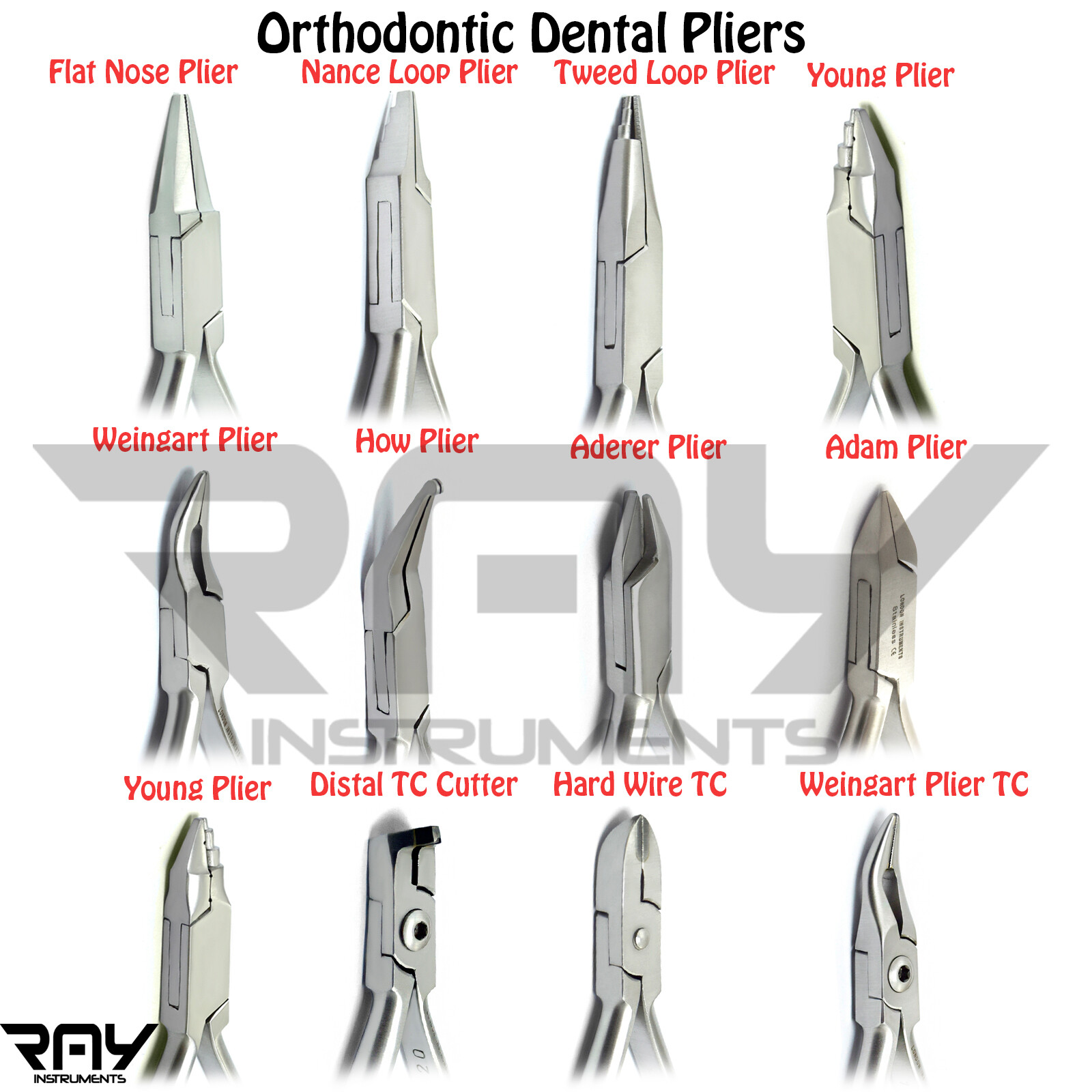 Ortho Tooth Braces Pliers Surgical Orthodontic Pliers Dental Pliers Wire Bending