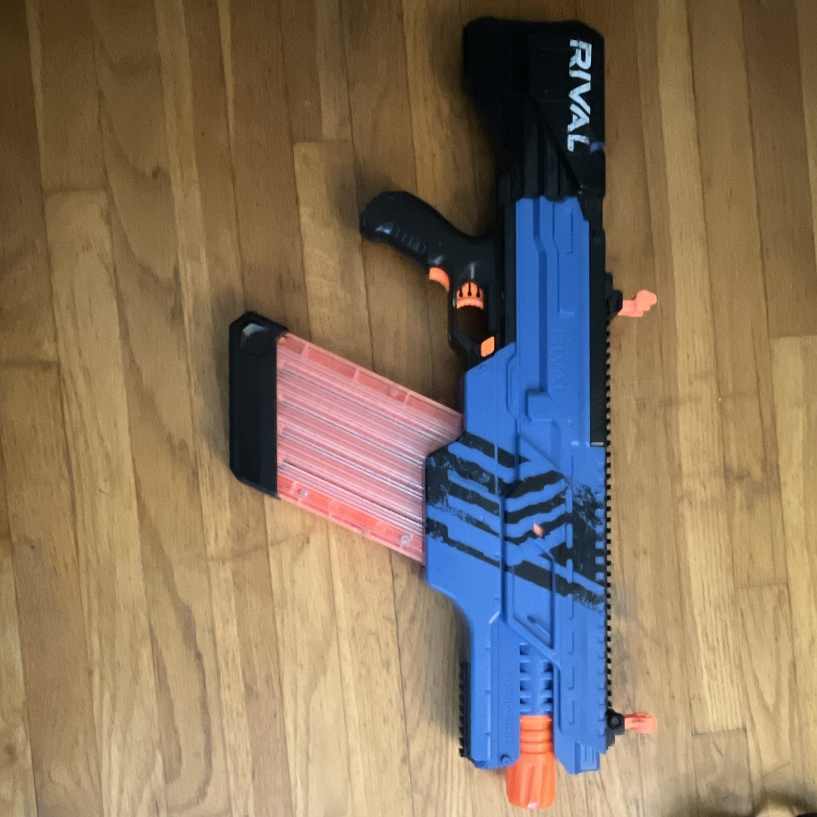 NERF Rival Blue/Black Toy Blaster Dart Gun w/ Magazine Ages 8-11 12-16 17+