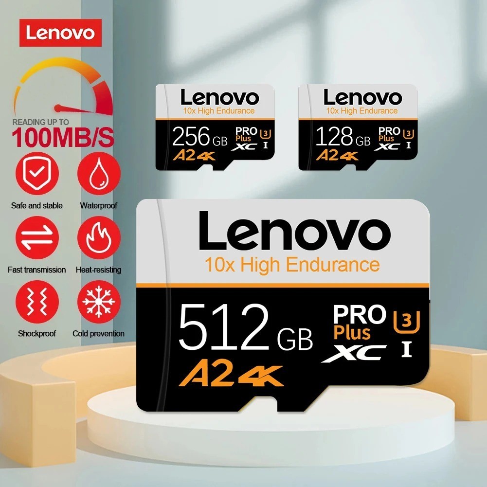 High Speed Lenovo Memory Card 1tb 2tb Micro Sd Card Class 10 Xc Tf Card Adapter