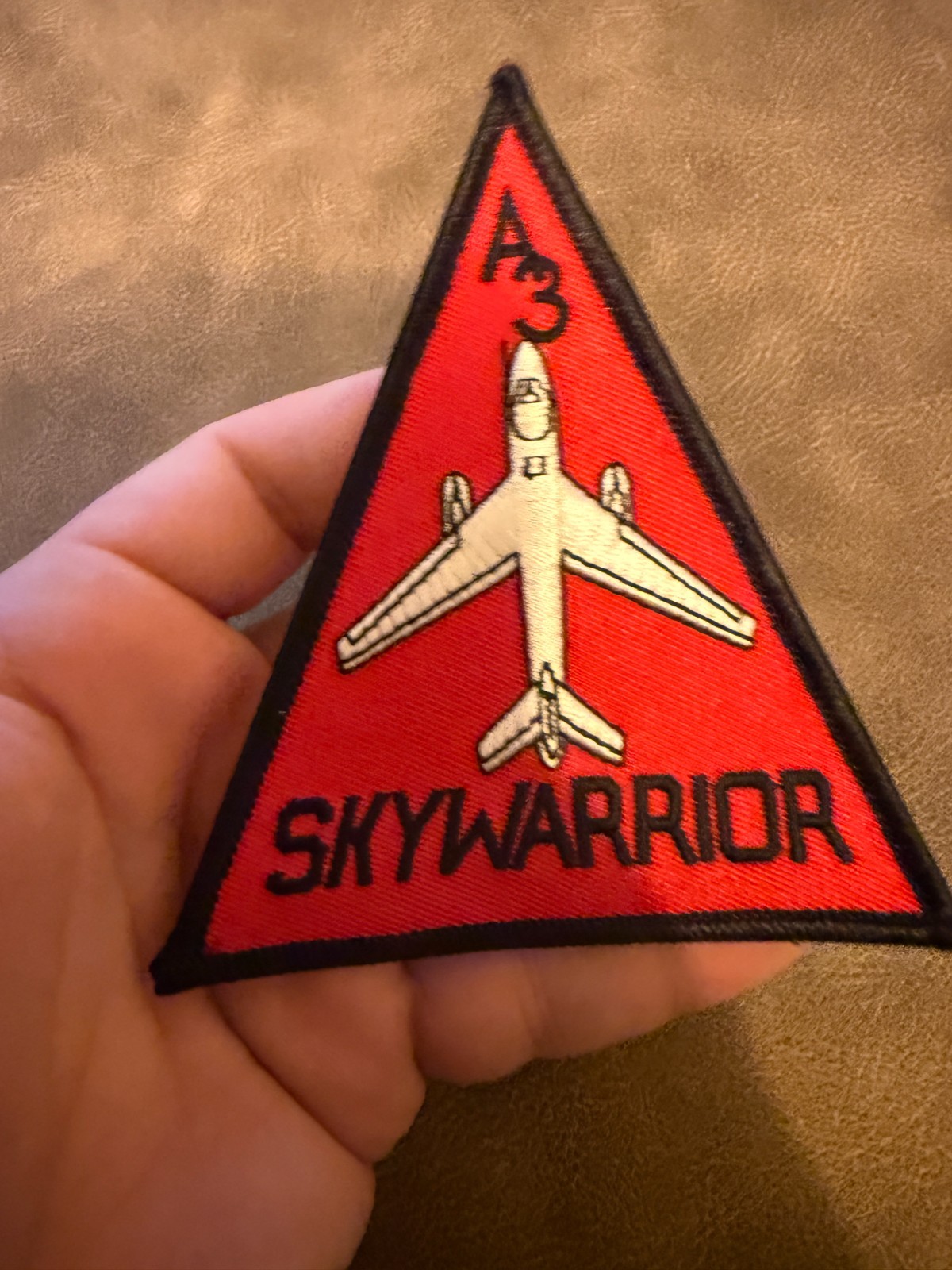 A-3 Skywarrior Red Triangle Patch – Hook and Loop