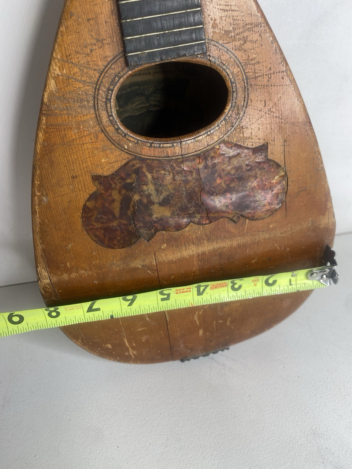 ANTIQUE LATE 1800’s JOSEPH BOHMANN ROUND BACK MANDOLIN READ DESCRIPTION