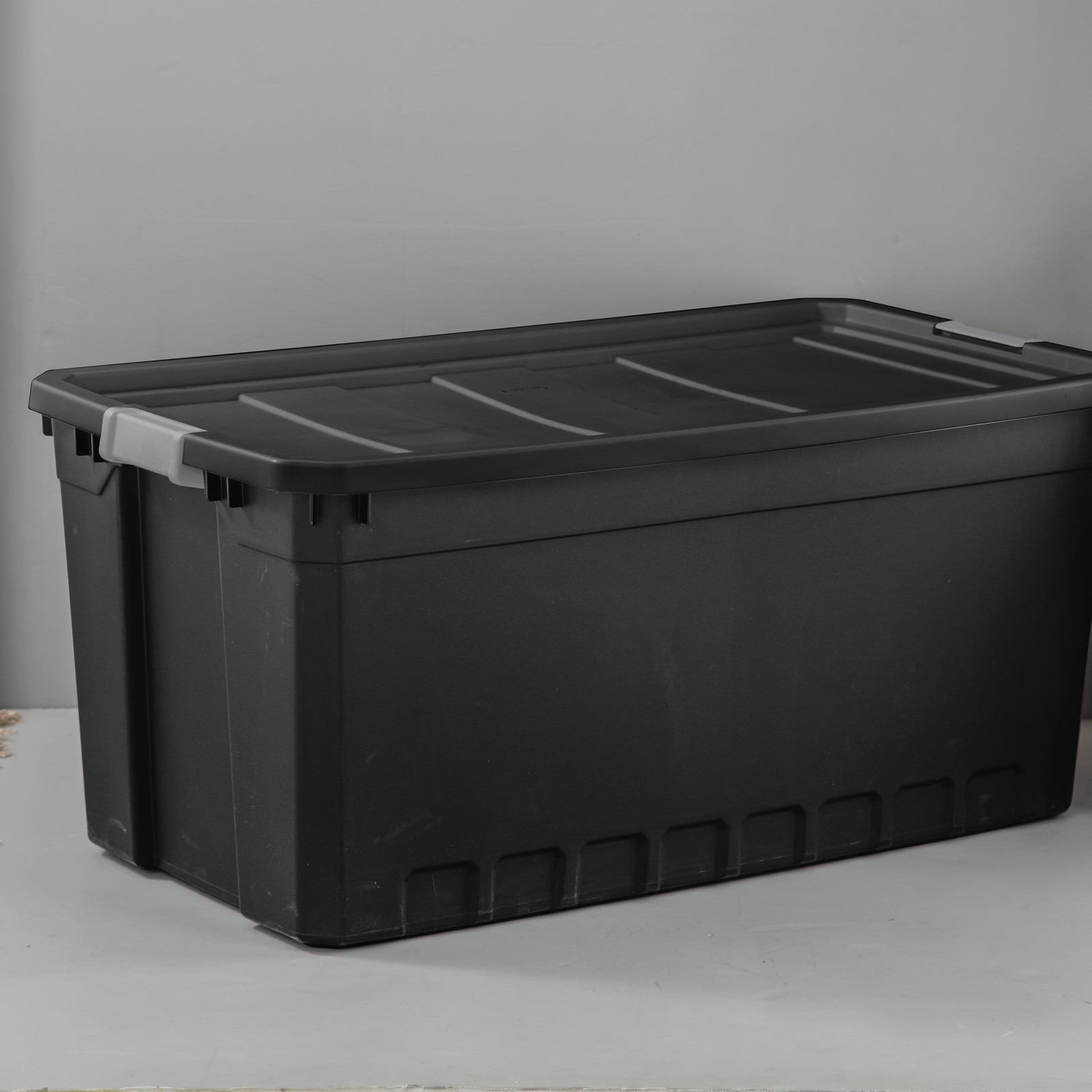 3 PACK 50 Gal Storage Containers Large Stacking Bin Box Plastic Tote Organizer