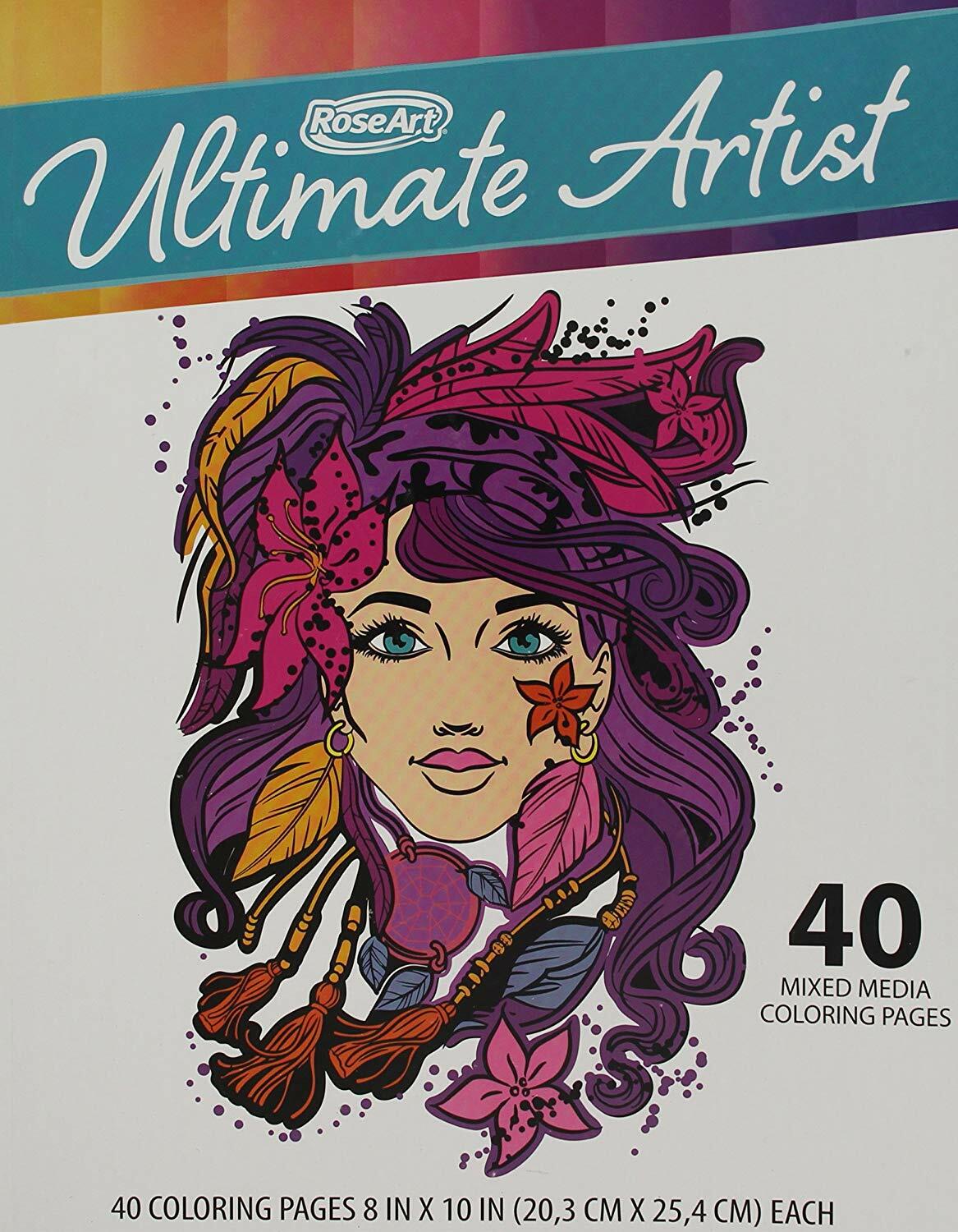RoseArt Ultimate Artist 40 Page Coloring Book (FCB30)