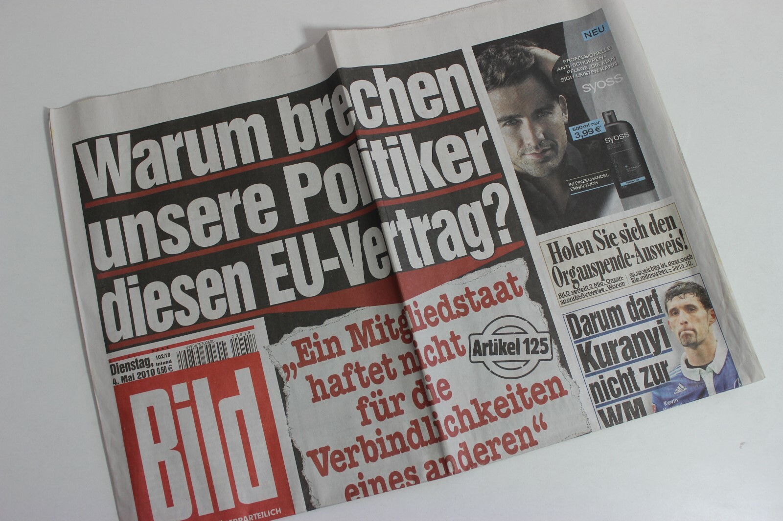 BILDzeitung 04.05.2010 May 4.5.2010 gift for special occasions