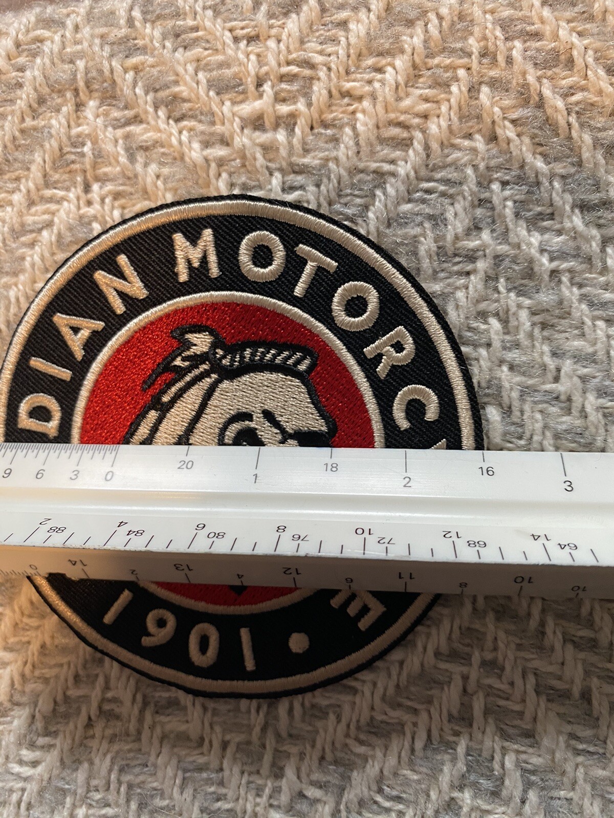 Indian Motorcycles 1901 Throwback Iron-On Patch. New!