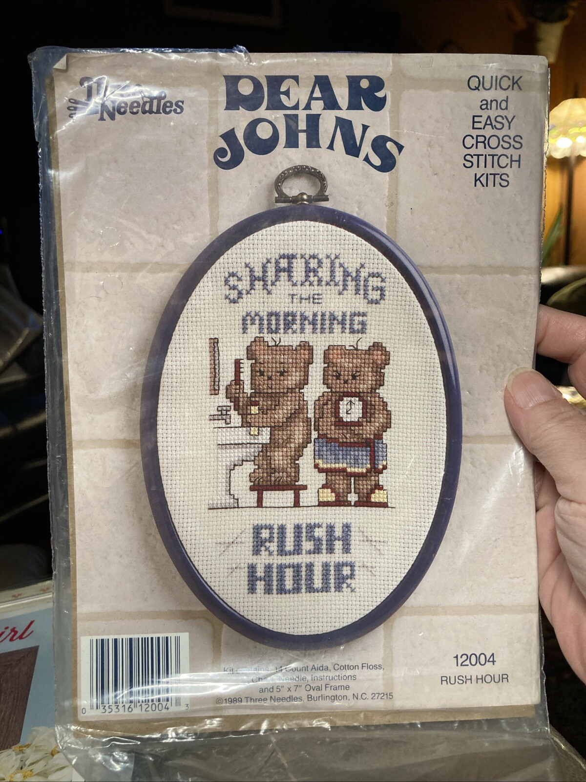 Three Needles Dear Johns Cross Stitch CHART ONLY Rush Hour # 12004 1989