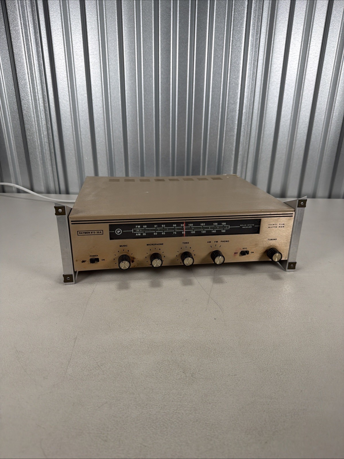 Vintage RAYMER 872-35A AM/FM Phono Tuner Radio Receiver - Working!