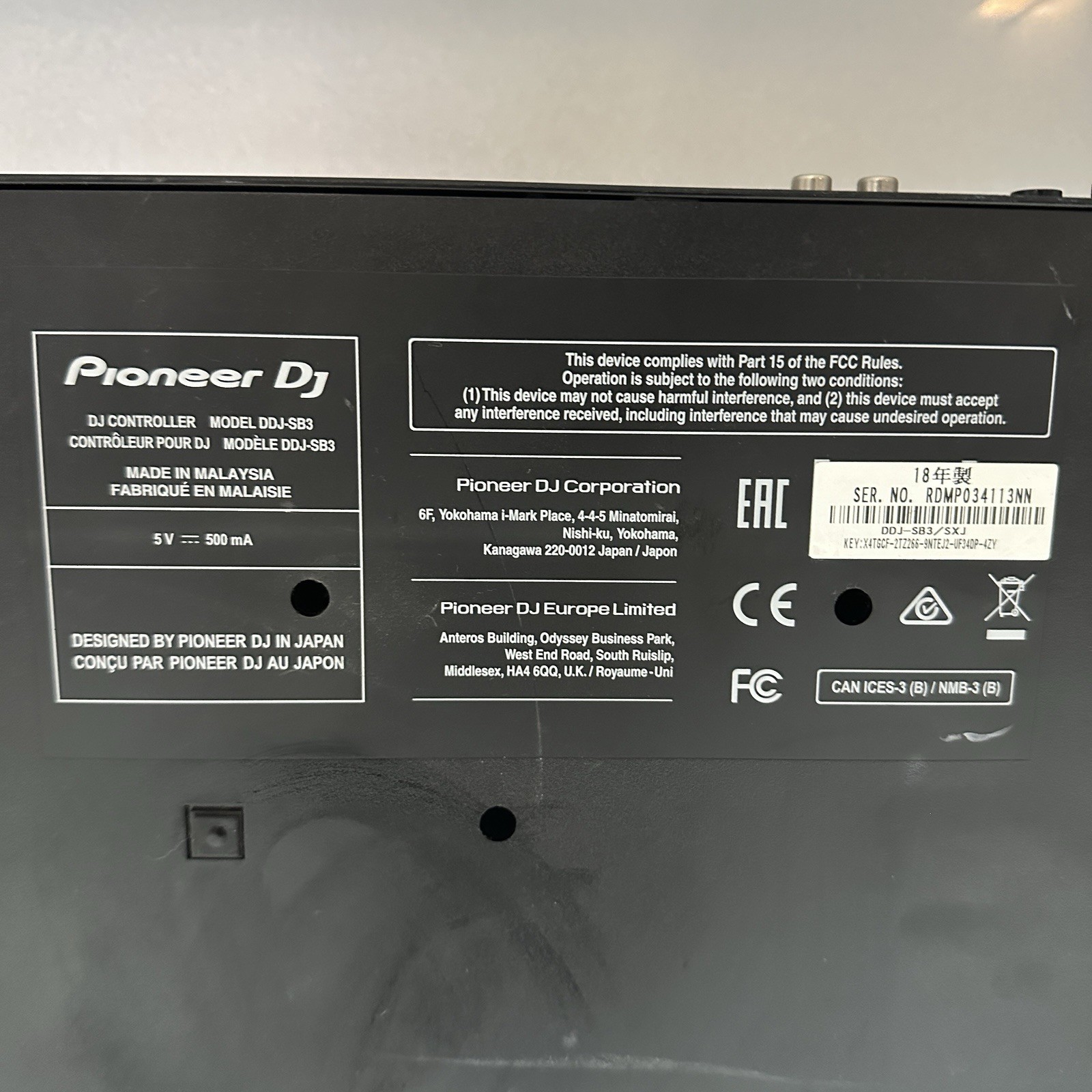 Pioneer DJ Performance DJ Controller DDJ-SB3