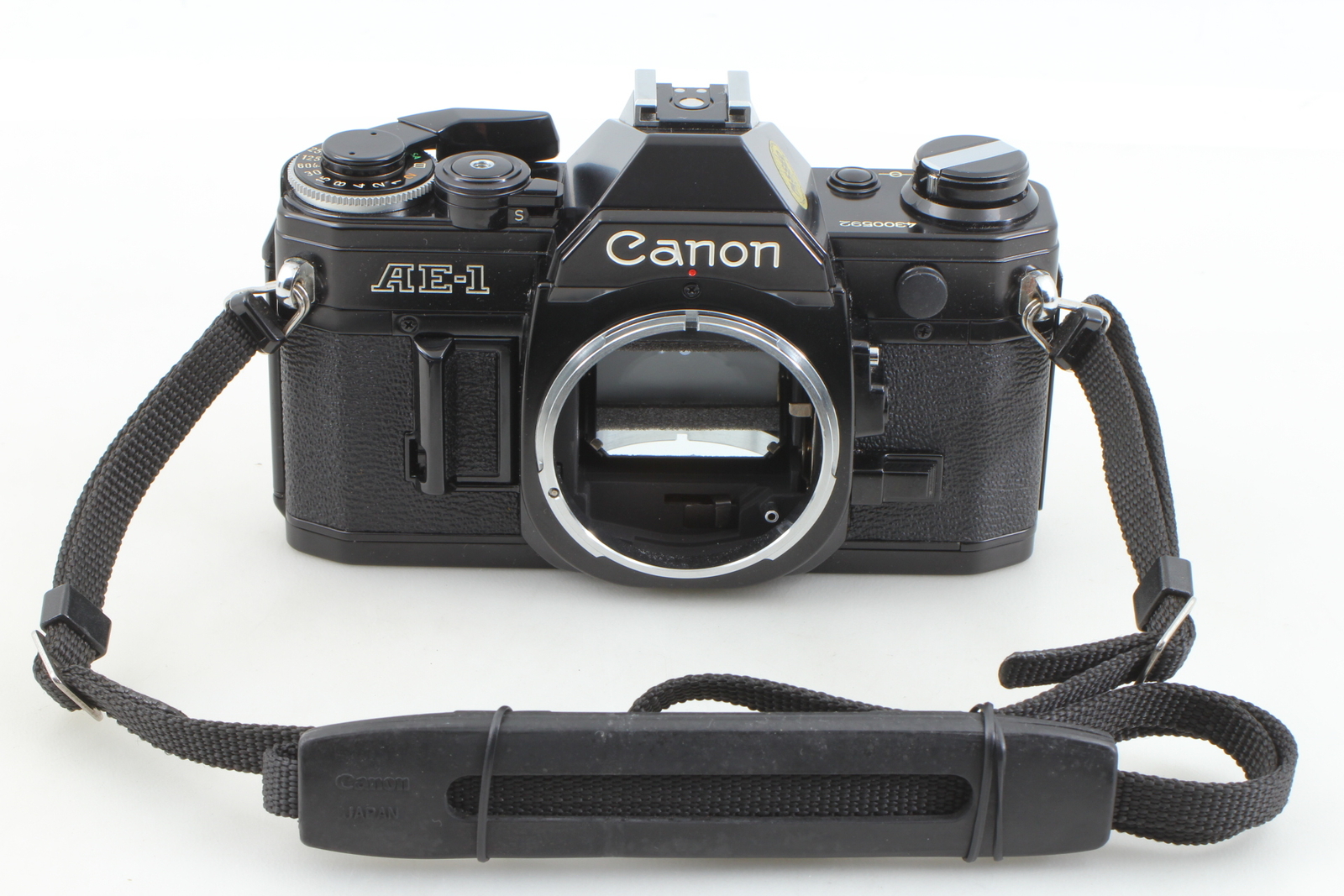 [Near MINT] Canon AE-1 35mm SLR Film Camera Black Body Meter-OK From JAPAN