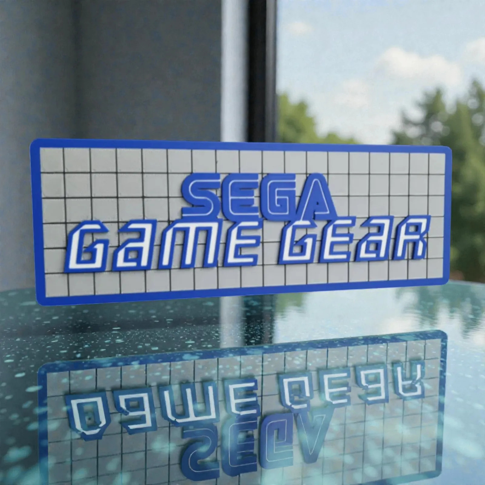 Sega Game Gear 3D Logo Sign Wall Art Game Room Decor Retro Gaming Collectible