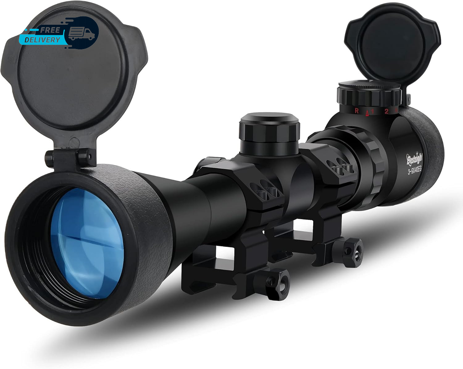 3 9 40 Rifle Scope Red Green Illumination System Range finder Riflescope