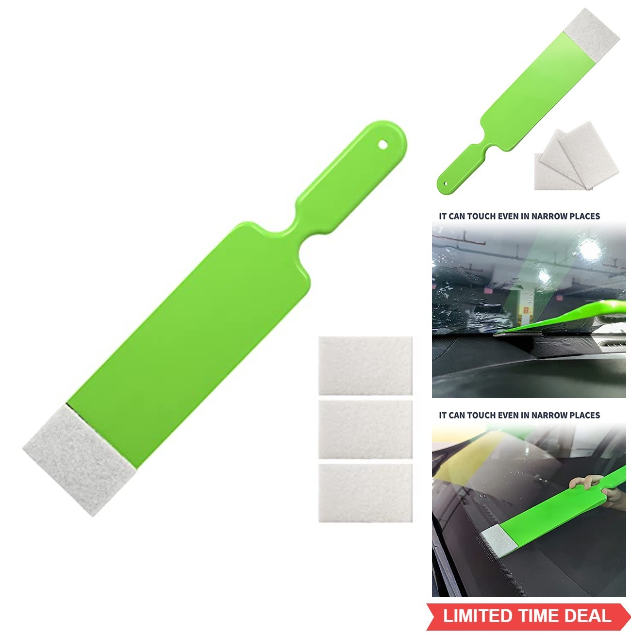 Long Reach Bulldozer Squeegee Paddle Scrubber for Window Tint Film Installing