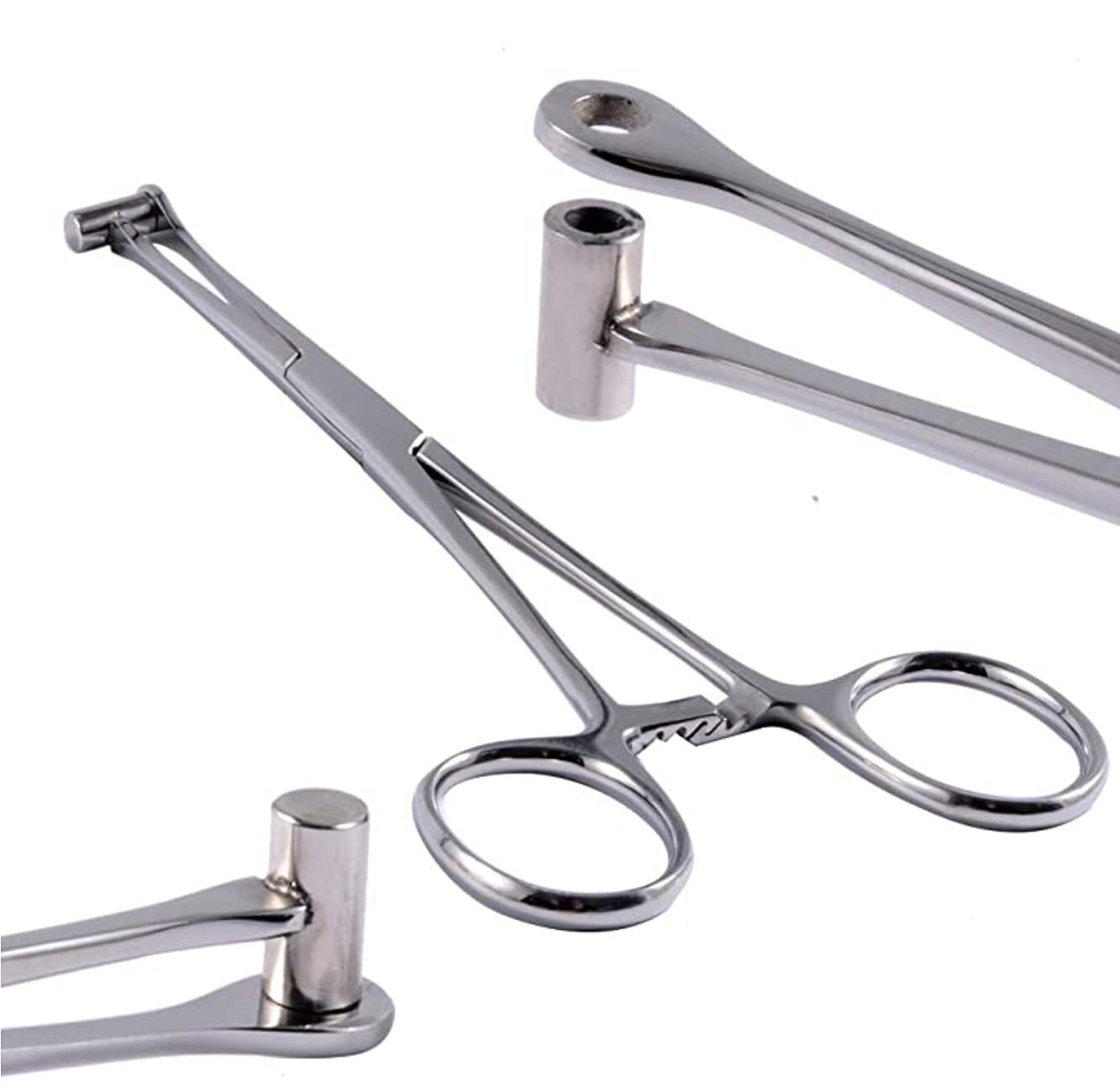 Bucket End Tragus Type Forceps 6" Body Piercing Tool