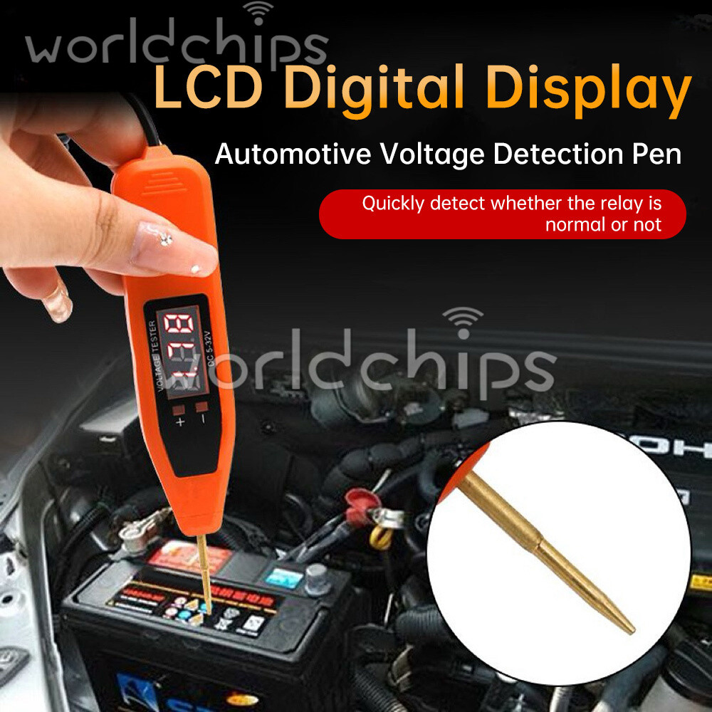 DC5V-32V Digital Electric Voltage Circuit Tester Automotive Test Light Car Truck