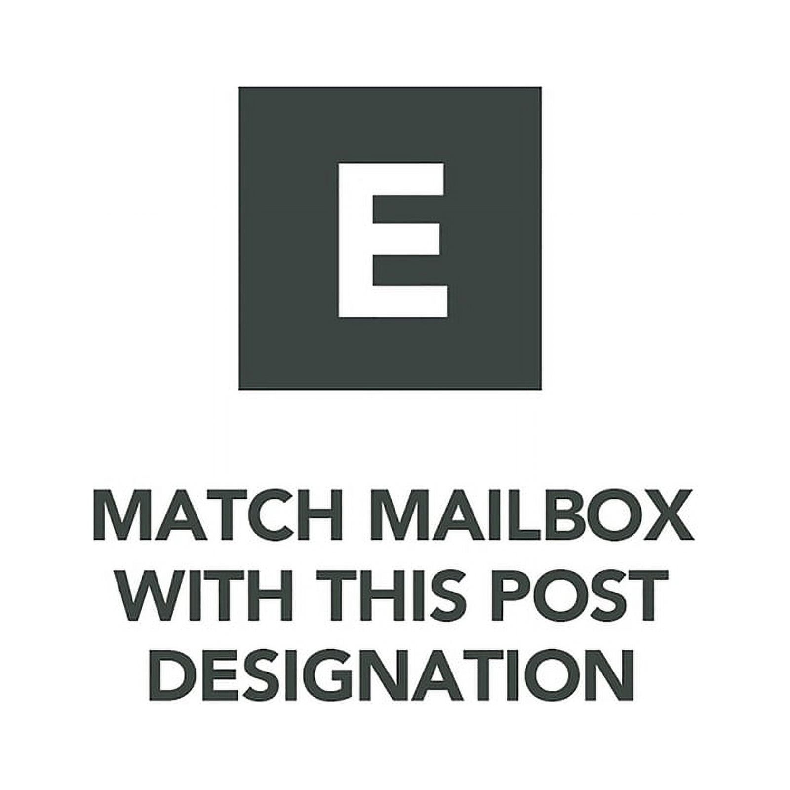 Architectural Mailboxes Patriot Plastic, Large, Post-Mount Mailbox in Black