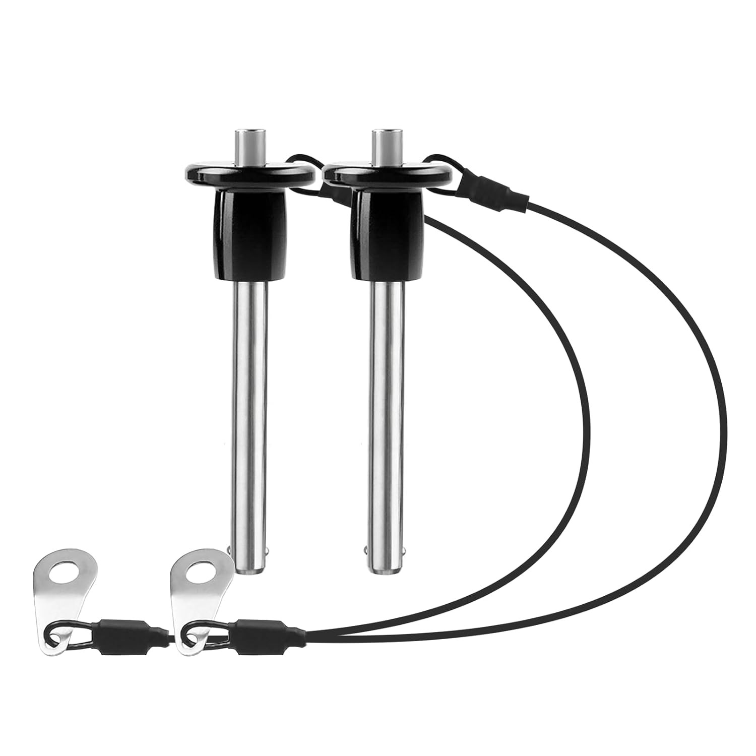 2 Pack 304 Stainless Steel Quick Release Pin 0.24 Inch Diameter Ball Locking ...