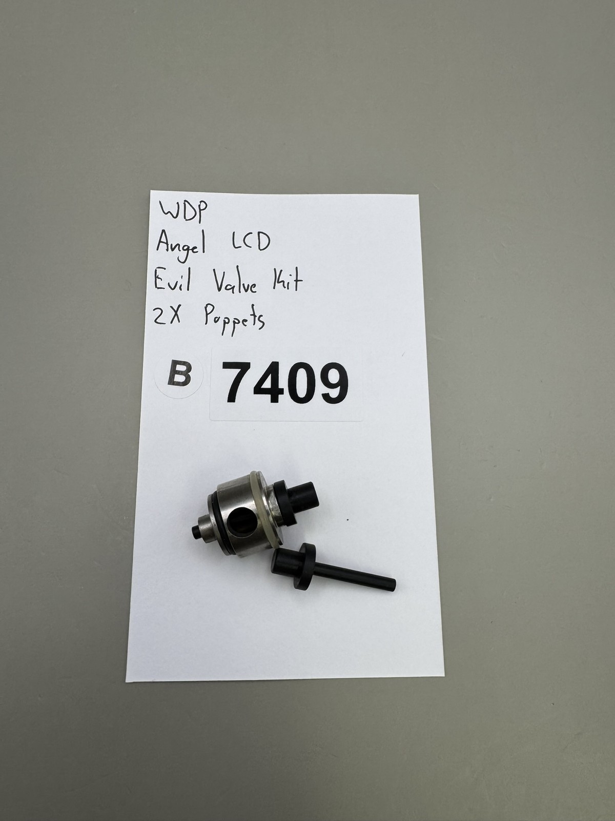 WDP Angel LCD Evil Valve Kit with 2x Poppets Black