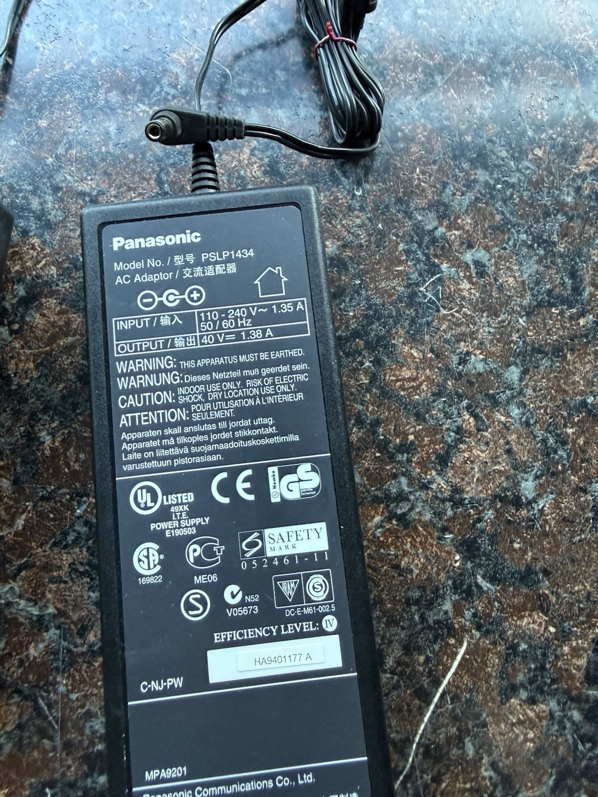 REF “A” STK - Panasonic PSLP1434 OEM Power Supply - Fits KX-TDA50 KX-TDA50G