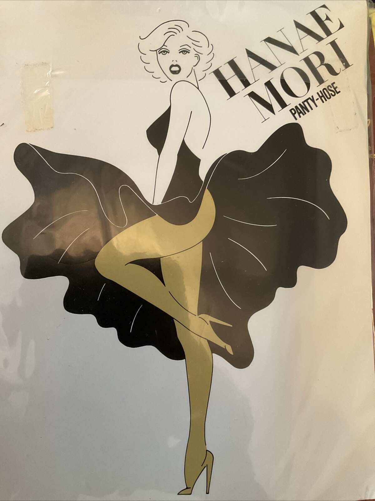 NEW Vintage Hanae Mori Pantyhose w/ Bow Detail - M