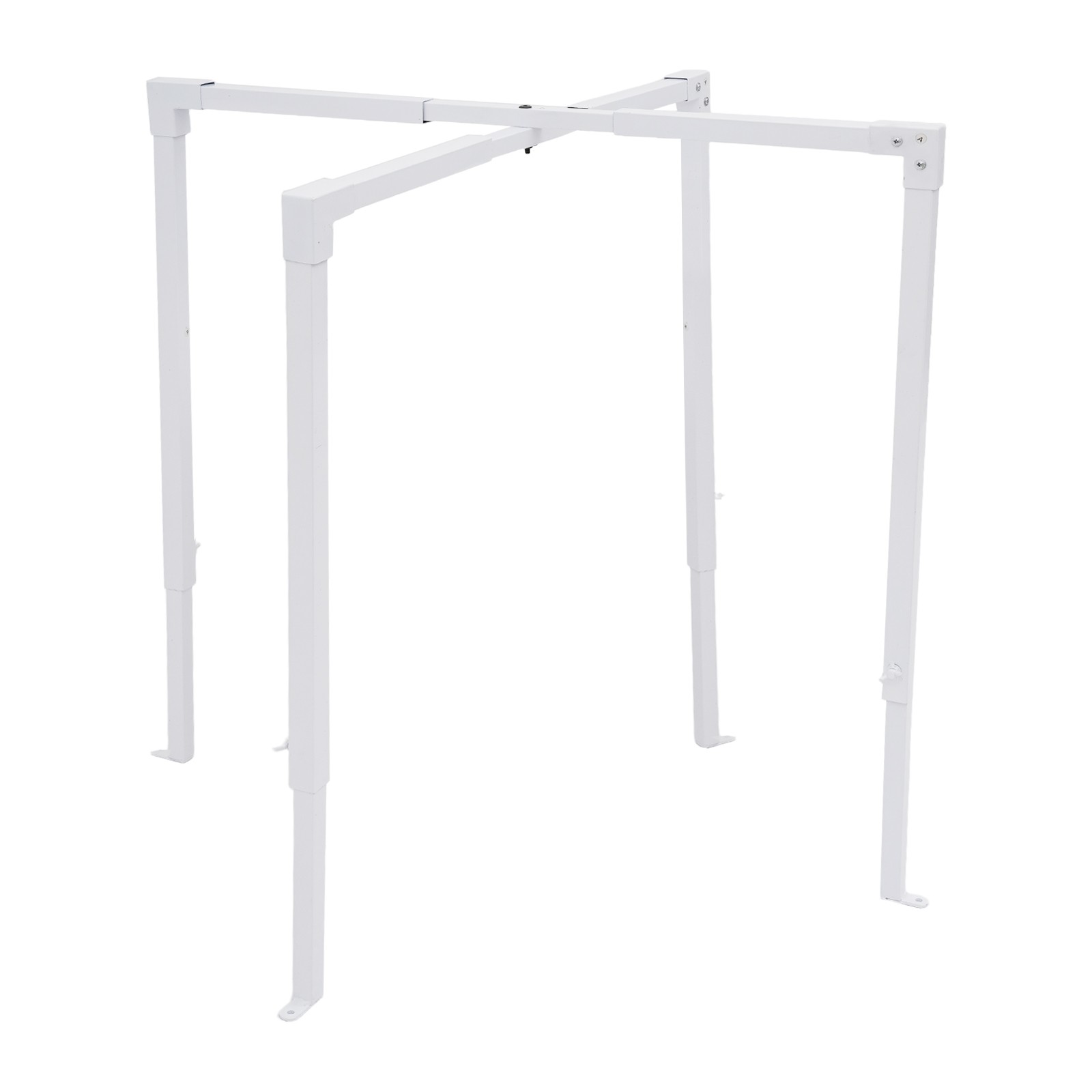 AC Security Cage Air Conditioner Cage Adjustable Air Conditioner Cage White