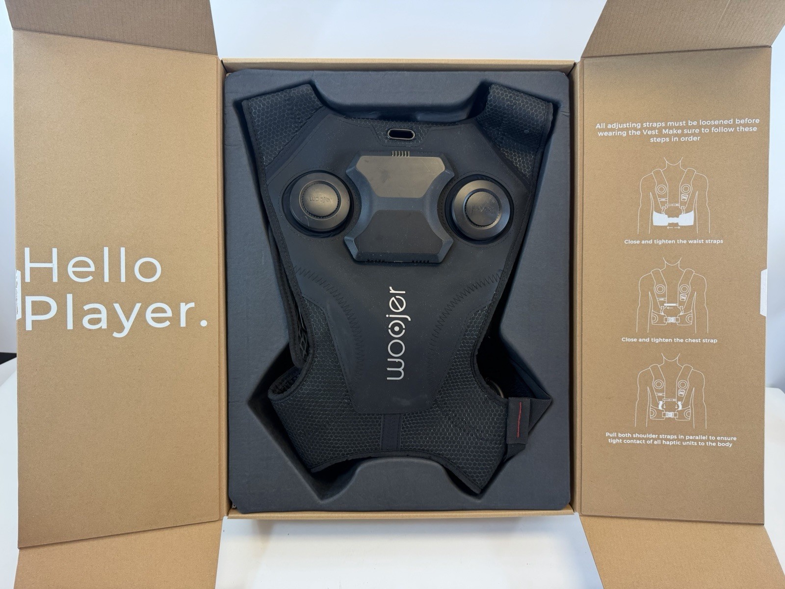 Woojer Haptic Vest 3 for Games, Music, Movies, VR and Wellness - Black