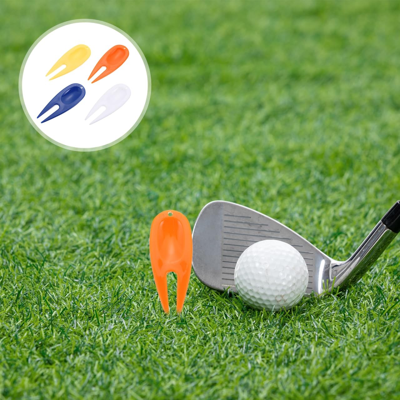 20-PCS Plastic Golf Divot Repair Tool, Ball Marker, Lawn, Green, Accessory