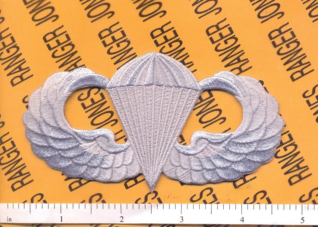 US Army Airborne Parachute wing 4" pocket chest jacket patch