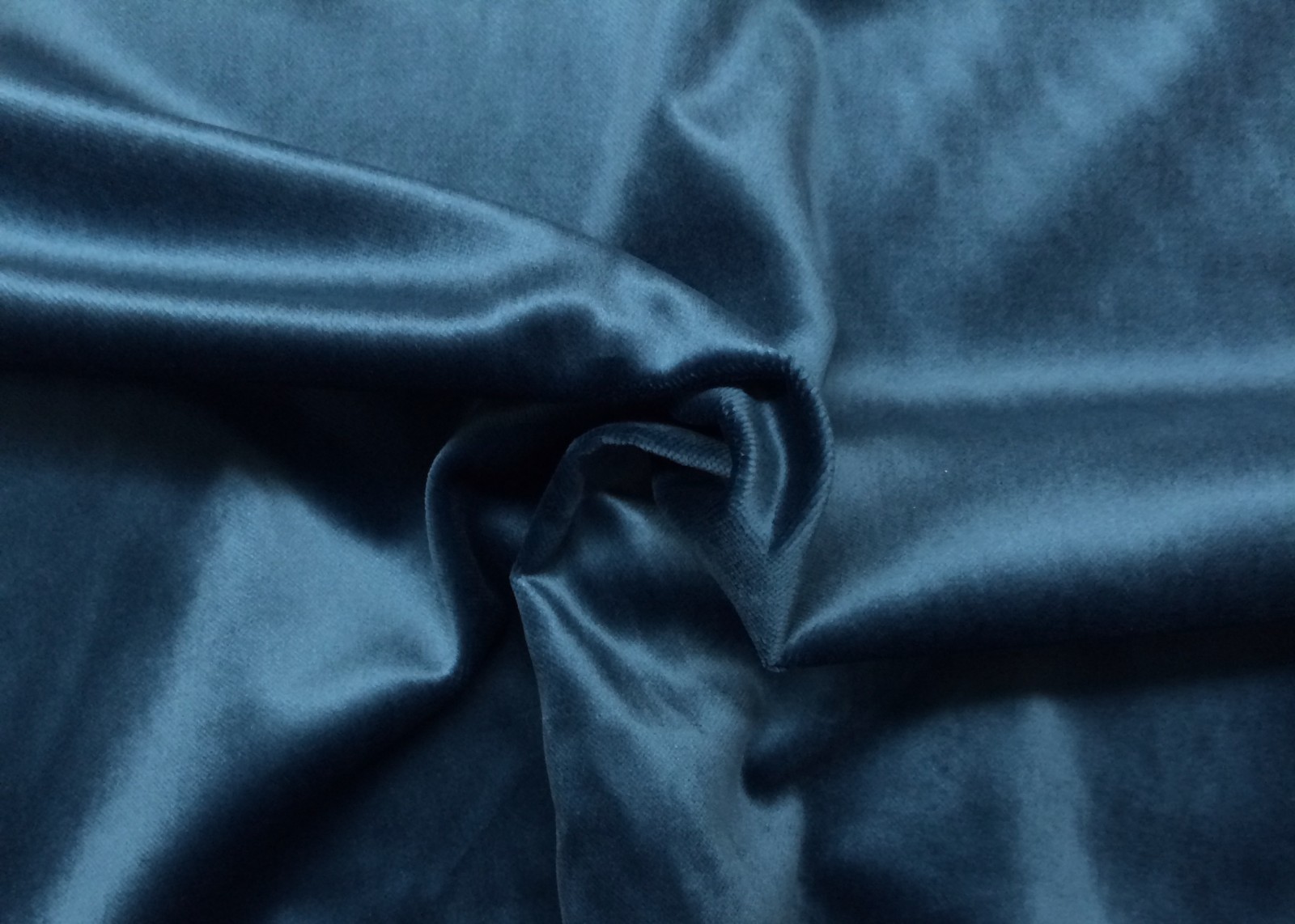 BALLARD DESIGNS SIGNATURE VELVET TEAL BLUE FURNITURE FABRIC BY THE YARD 56"W