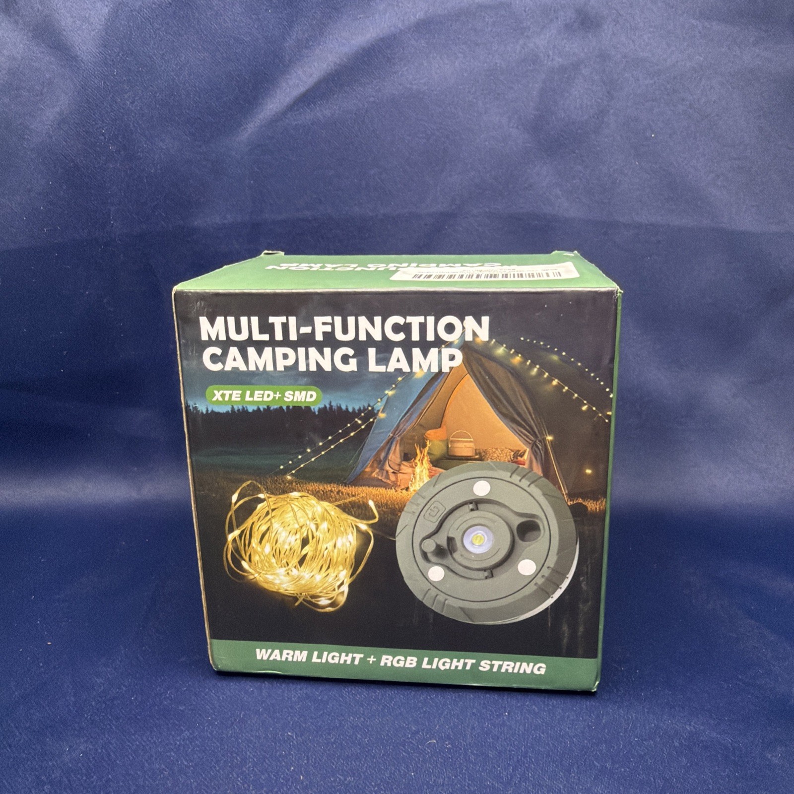 Multi-Function Camping Lantern Warm RGB String Lights Tent Lamp XTE LED USB New
