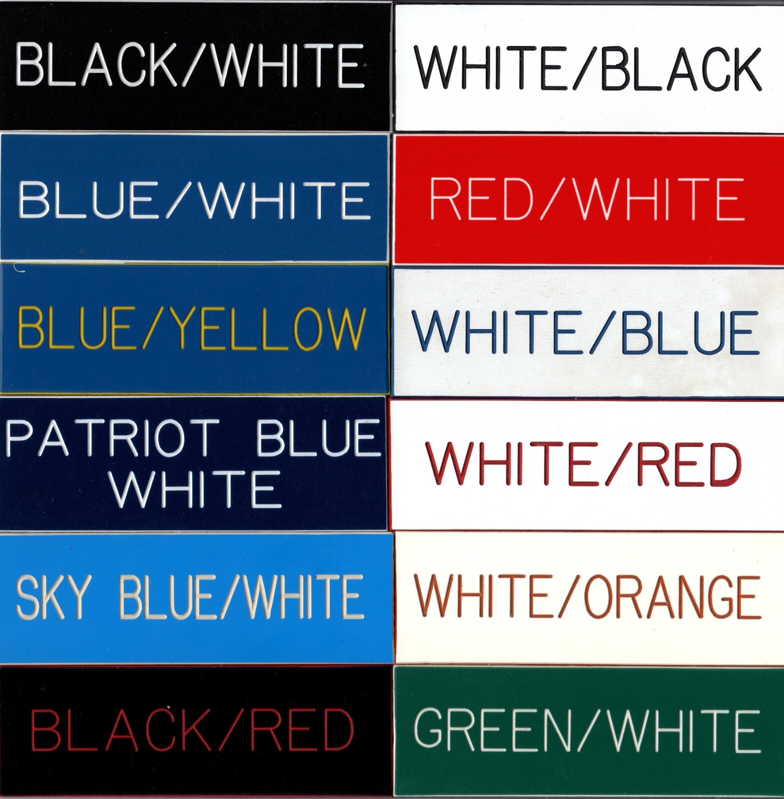 Custom Engraved Personalized Plastic Sign - new - 4"×8"