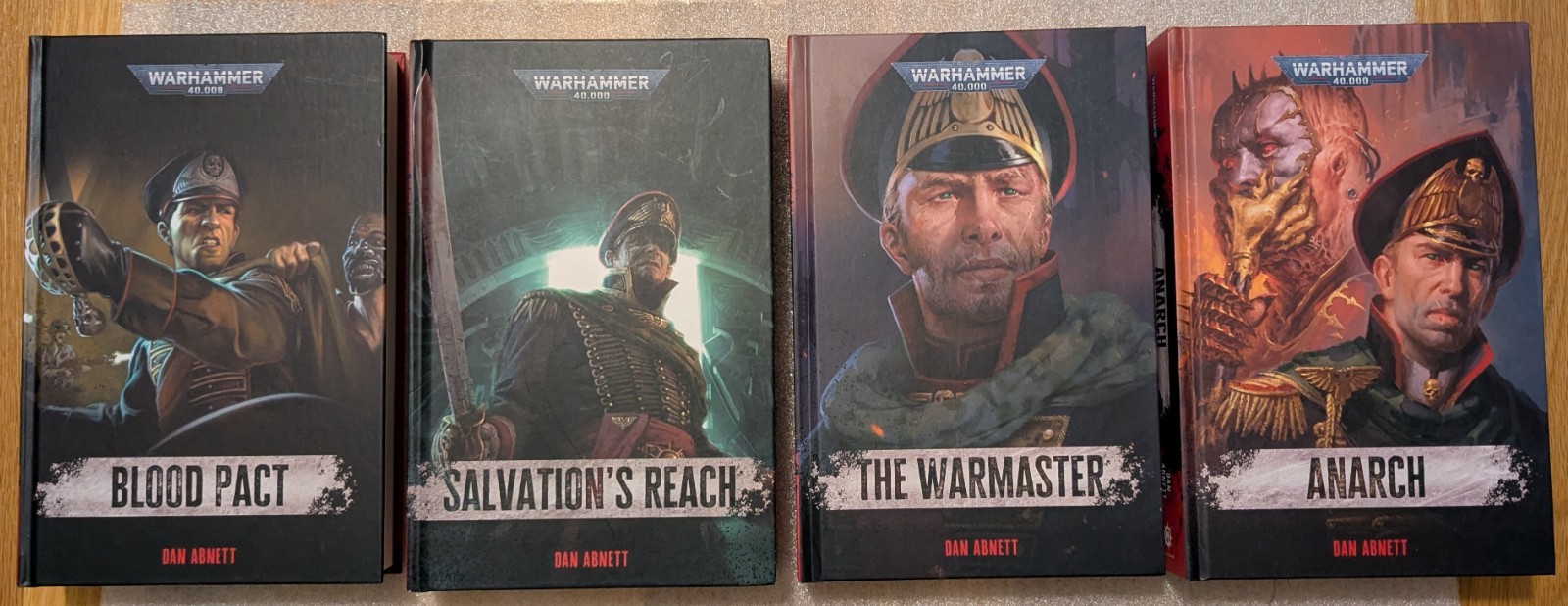 Gaunts Ghosts Blood Pact, Salvation's Reach, The Warmaster, Anarch POD hardcover