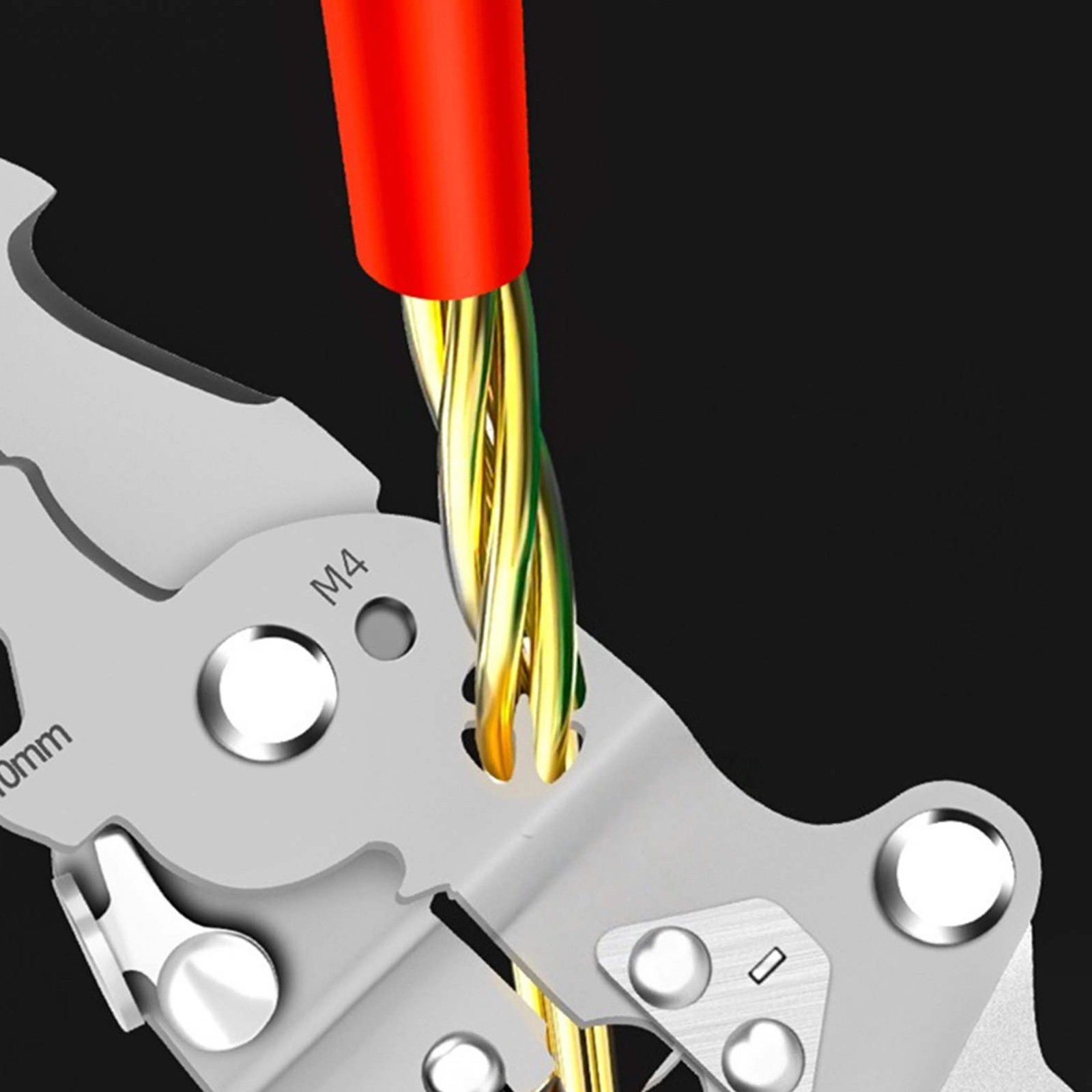 Portable Multi-Function Wire Stripper Scissor With Electrical Tester Built-in