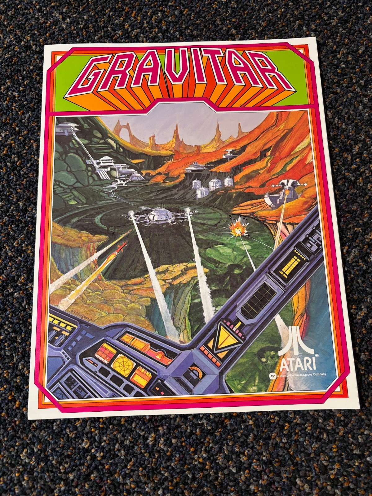 1982 FACTORY ORIGINAL ATARI BLACK WIDOW VIDEO 4 PAGE PROMO FLYER UNCIRCULATED