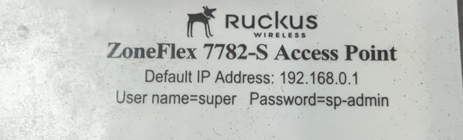 Ruckus ZoneFlex 7782-S Wireless Access Point, White "I3D"