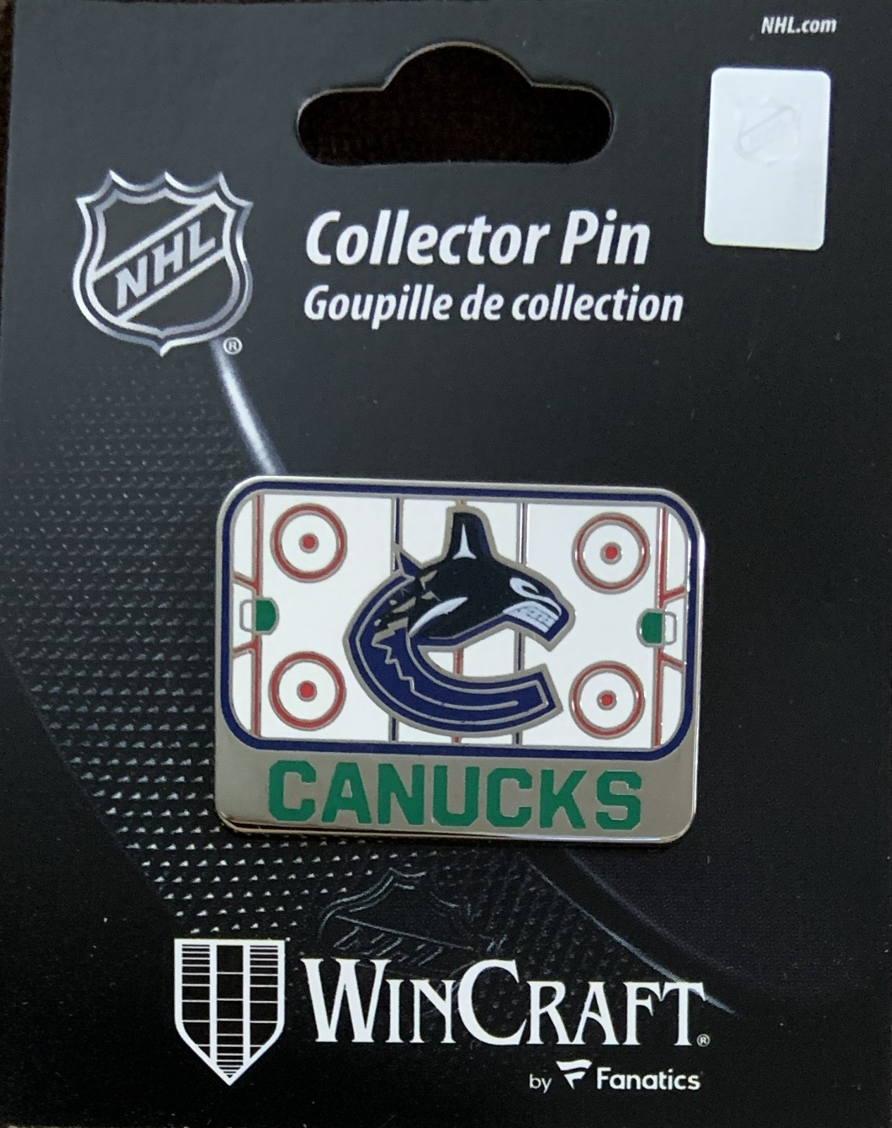 VANCOUVER CANUCKS HOCKEY ICE RINK COLLECTOR PIN NEW WINCRAFT
