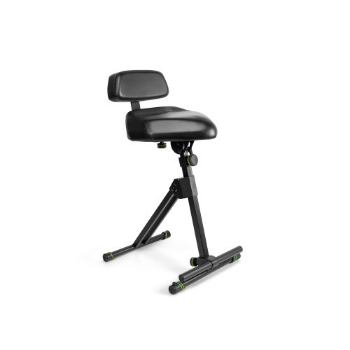 Gravity GFMSEAT1BR Ergonomic Musician Stool Adjustable Backrest, Footrest & Tilt