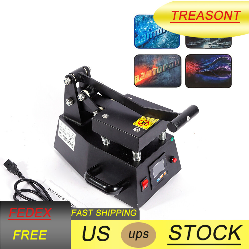 600W 110V Digital Heat Press Machine DIY Press Single Heater small size material