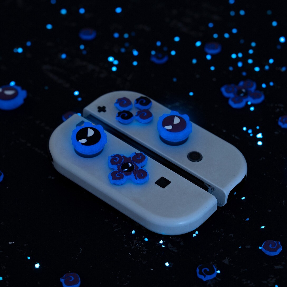 Luminous Devil D-Pad & Button Cap for Nintendo Switch / OLED Joy-con Cover Set