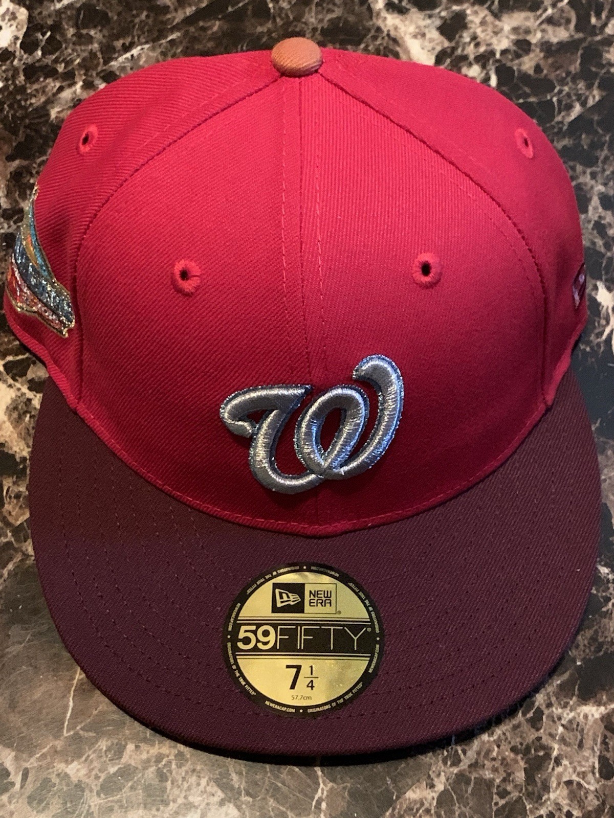 Hat Dreams Pop Up Exclusive Washington Nationals Wally West Fitted Hat 7 1/4