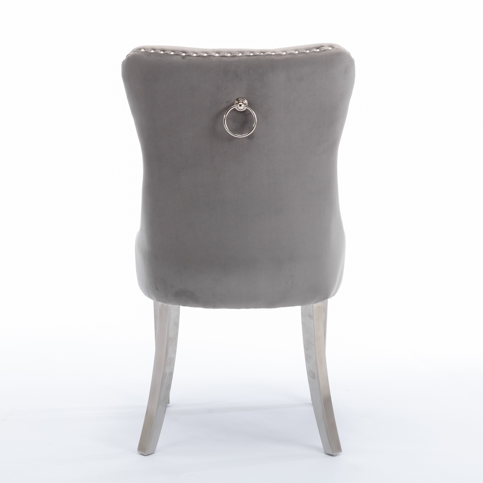 Set of 2 Modern High-end Tufted Dining Chair Velvet Upholstered Kitchen Chair