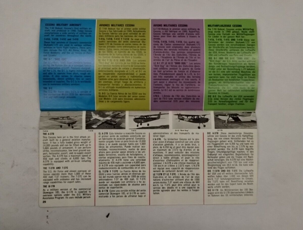 Cessna 1971 Annual Catalog-Original